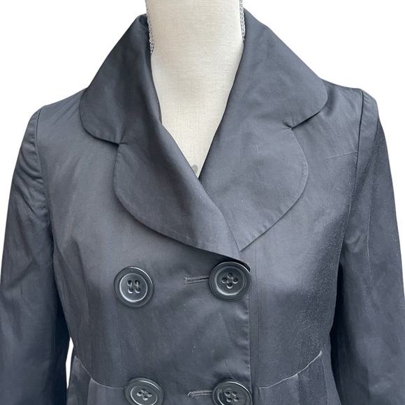 Request Black Large Button Lightweight Swing Jacket (XS) - Picture 5 of 14